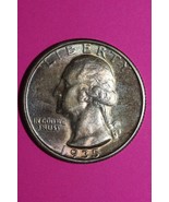 Toned 1935 S George Washington Silver Quarter Coin Guaranteed Authentic ... - $54.99