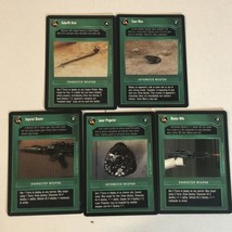 Star Wars CCG Trading Card Vintage 1995 Lot Of 5 Green Cards - $7.91