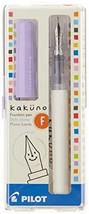 PILOT Kakuno Fountain Pen, White/Purple Barrel, Fine Nib (90123) - $19.60