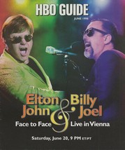 ORIGINAL Vintage June 1998 HBO Guide Magazine Elton John Billy Joel Batman Robin - £31.06 GBP