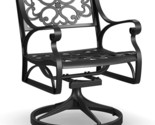 Outdoor Swivel Rocking Chair, 22Lx23.75Dx32.75H, Black - $403.99