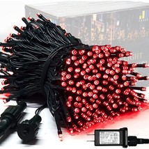250 Led Red Halloween String Lights With 8 Modes, 91.5Ft Expandable Christmas Li - £34.55 GBP