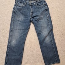 Levis 514 Jeans Mens Size 36x30 Blue Measures 34/28 Distressed  - £14.01 GBP
