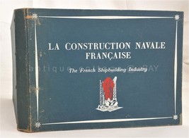 1951 Vintage French Shipbuilding Construction Illus Book W Letter Maritime - £174.72 GBP