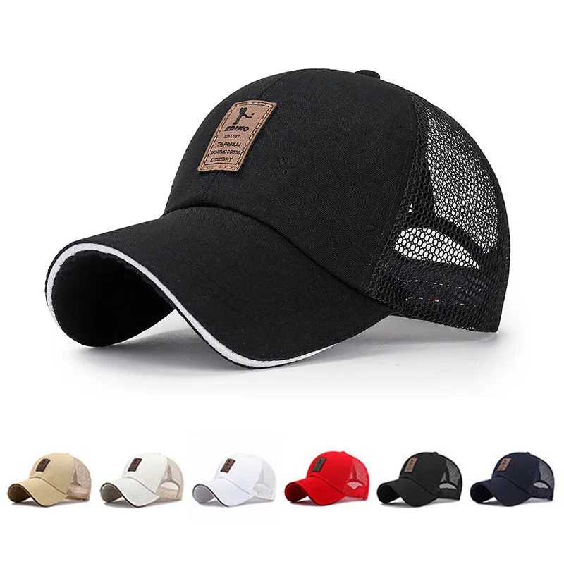 New Outdoor Sports Caps For Men Casual Baseball Cap Breathable Mesh Cap Sun Hat - £6.37 GBP