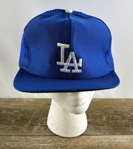 Los Angeles Dodgers Trucker Style Baseball Hat Universal Ind. UII Blue Vintage - £23.87 GBP