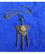 Doctor Who Gallifreyan Seal of Rassilon Triangular Pendant Necklace - £7.26 GBP