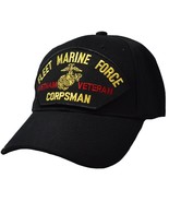 FLEET MARINE FORCE MARINE CORPS CORPSMAN EGA VIETNAM VETERAN HAT CAP - £37.84 GBP