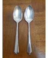 Oneida Tudor Algonquin Baronet 2 Serving Spoons Community Silver Plate 1... - $219.91 MXN