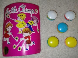 Vintage Gift Shop Point-Of-Sale Display &quot;Be The Champ&quot; Small Plastic Yo-Yos - $12.00