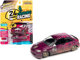 1998 Honda Civic #72 Magenta Metallic Leopard Print Raced Version 24 Hours of Le - £15.31 GBP