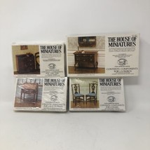 Lot Of 4 The House of Miniatures Dollhouse Kits Chippendale Desk Chair Dry Sink - £23.53 GBP