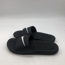 Nike Youth Boy&#39;s Kawa Slide Sandals Black/White #819352-001 Size 4Y 112A... - $22.08