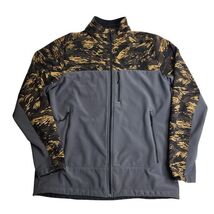 The North Face Camo Gray Brown Softshell Windwall Jacket Men's Size Large - $56.38