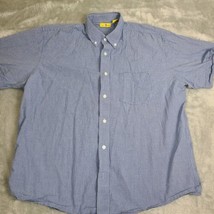 Duck Head Mens Blue/White  Button Down Shirt Short Sleeve Size X-Large Button up - $18.39