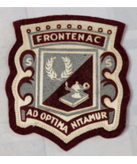 FRONTENAC SECONDARY SCHOOL ONTARIO CANADA EDUCATION SEW ON PATCH VINTAGE... - €13,05 EUR