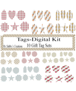 Bears Gif Tags Digital Kit-Digtial Paper-Art Clip--Jewelry-T shirt-Gift ... - $37.30 MXN