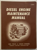 1959 Diesel Diesel Engine Maintenance Manual In-line Series 71  X-5910 GMC - £14.97 GBP