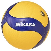 MIKASA Volleyball V300W No. 5 Internationally Certified Ball Yellow/Blue - £58.31 GBP