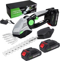 Electric Hedge Trimmer -21V, 2-In-1 Handheld Lawn Trimmer, Electric Hedge - $49.99