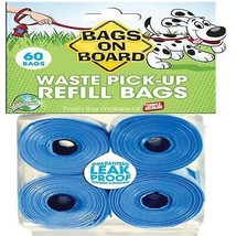 Bags on Board Waste Pick-up Bags Refill Blue 1ea/60 ct - £11.76 GBP