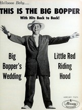 12878.Decor Poster.Wall art.Room vintage retro design.Baby...Is The Big Bopper - $17.10+