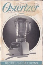 Vintage 1986 Osterizer Blender 35 Page Instruction &amp; Recipe Booklet Manual - £3.23 GBP