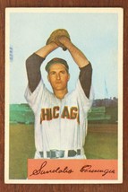 Vintage BASEBALL Card 1954 BOWMAN #166 SANDY CONSUEGRA Chicago White Sox... - $11.35