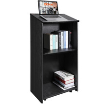 VEVOR Podium Stand, 47 in Hostess Stand, 4 Rolling Wheels, Wood Podium, ... - $115.90