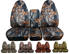 40-20-40 Front set car Seat covers Fits Ford F150 truck 1993 to 1998  Camouflage - $109.99