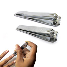 2 Pc Nail Clipper Toe Finger Curved Manicure Pedicure Cutter Tool Set Trimmer - £11.98 GBP