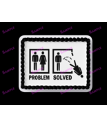 Problem Solved Break up Divorce Themed Cake Topper 1/4 sheet/ WOMAN OUT - $10.99