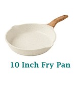 Pioneer Woman ~ LINEN SPECKLE ~ 10&quot; Frypan ~ Nonstick ~ Cast Aluminum Sk... - $47.86 CAD