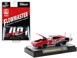 1969 Dodge Charger Daytona HEMI #40 Red with Graphics &quot;Flowmaster&quot; Limited Ed... - £14.18 GBP