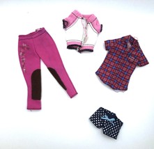 Barbie Skipper Stacie Clothing Lot of 4 Pieces - Shirt, Vest, Pants &amp; Shorts - £9.59 GBP