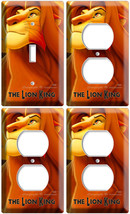 Lion King Simba 1 Light Switch 3 Outlet Lot Wall Plates Nursery Baby Room Decor - £28.89 GBP