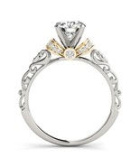 Baroque style diamond engagement ring/ 1 carat diamond wedding ring 14k ... - £7,459.13 GBP