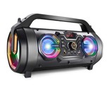 Bluetooth Speaker, 30W Portable Bluetooth Boombox With Subwoofer, Fm Rad... - £80.12 GBP