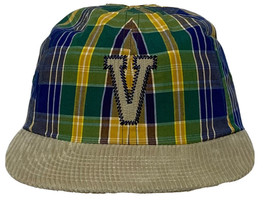 Vans Men&#39;s Baseball Cap Adjustable Back One Size Plaid Anaheim Jockey - £18.56 GBP