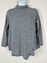 NWT New York Laundry Womens Size XL Gray Mosaic High Neck Top Long Sleeve - £15.55 GBP