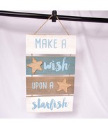 Make a Wish Upon a Starfish Wall Hang Beach House - $9.32