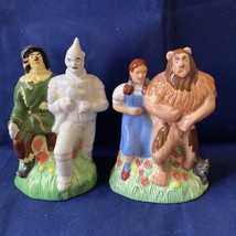 Wizard of Oz Dorothy Lion Scarecrow Tin Man Salt Pepper Shakers Figurines - £22.75 GBP
