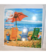NEW Paint by Numbers Kit Summer At the Beach DIY Paint Kit 12&quot; x 12&quot; NEW... - £11.12 GBP
