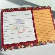 Mary Engelbreit Magnetic Weekly Menu Schedule Notepad 8x6 52 Sheets - £15.12 GBP