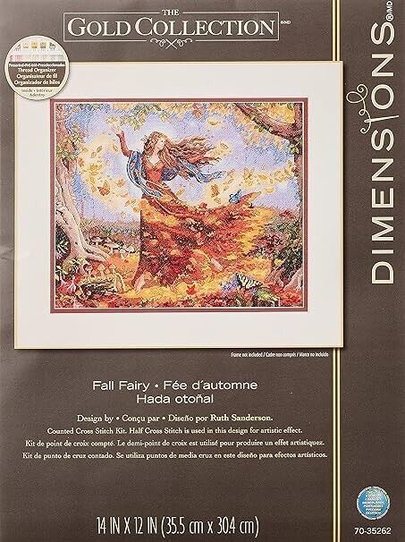 Clearance Sale! FALL FAIRY - Gold Collection by Dimensions - $39.59