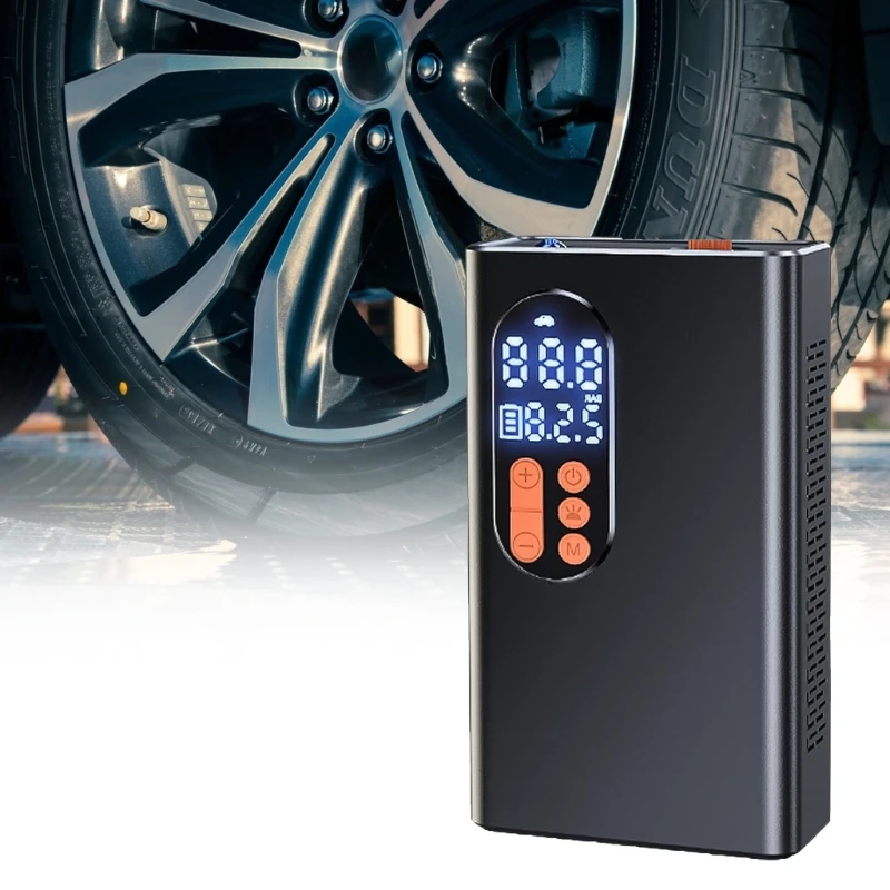 Portable Wireless Tire Inflator with Built-in Flashlight - £37.31 GBP