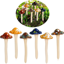 AIGEL Garden Decor Mushrooms, Ceramic Mushroom for Garden Fairy Yard Dec... - £16.43 GBP