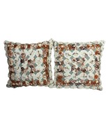 Vintage Yo Yo Throw Pillows Set of 2 Handmade 10" Country Farmhouse Pinw... - $910.25 MXN Vintage Yo Yo Throw Pillows Set of 2 Handmade 10" Country Farmhouse Pinw... - $910.25 MXN