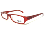 Ray-Ban Gafas Monturas RB5088 2182 Transparente Rojo Rectangular Complet... - $69.55