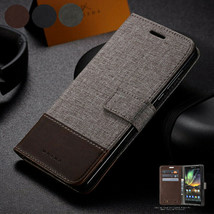 For Nokia 7.2 6.2 4.2 2.2 7.1 6.1 3 5 6 8 Canvas Leather Wallet Flip Case Cover - £50.87 GBP